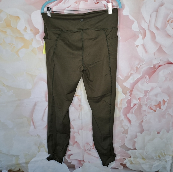 NWT All In Motion Simplicity Twist High Rise Leggings in Olive Green - Picture 3 of 11